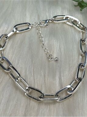 Link Chain silver tone Bracelet